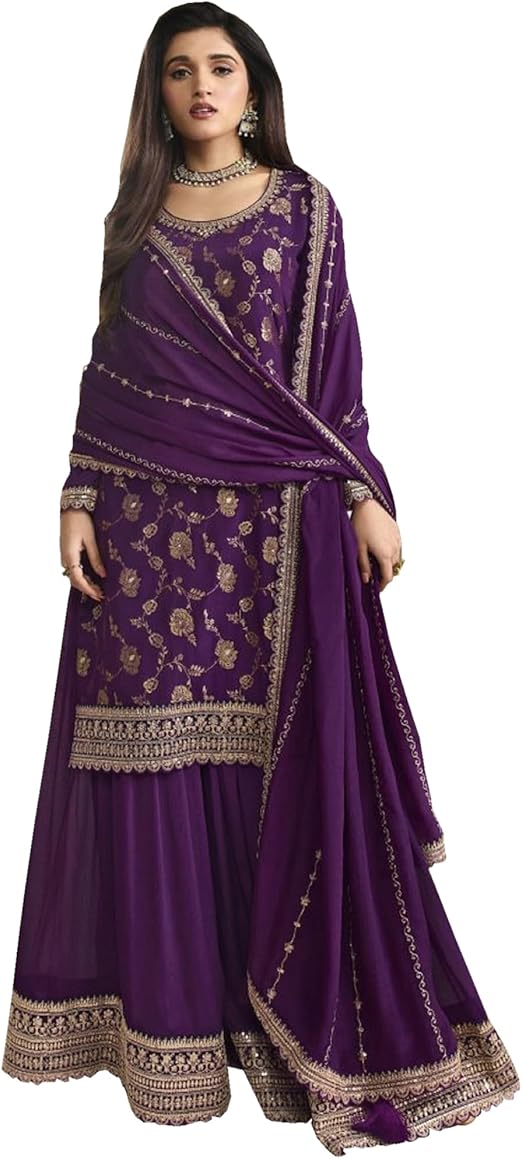 Stitched Palazzo Kameez Shalwar Suits
